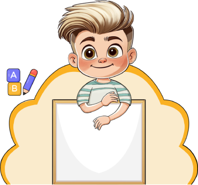 Boy with School Board